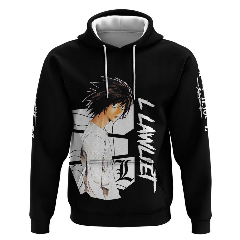 L Lawliet - Death Note Hoodie Anime Style L Lawliet - Death Note Hoodie Anime Style