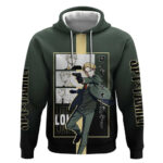 Loid Forger Spy x Family Hoodie with Cool Spy Pose and Sleek Design