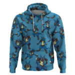 Lucario Pattern Style Hoodie