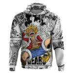 Luffy Gear 5 Awakening - One Piece Anime Mixed Manga Hoodie