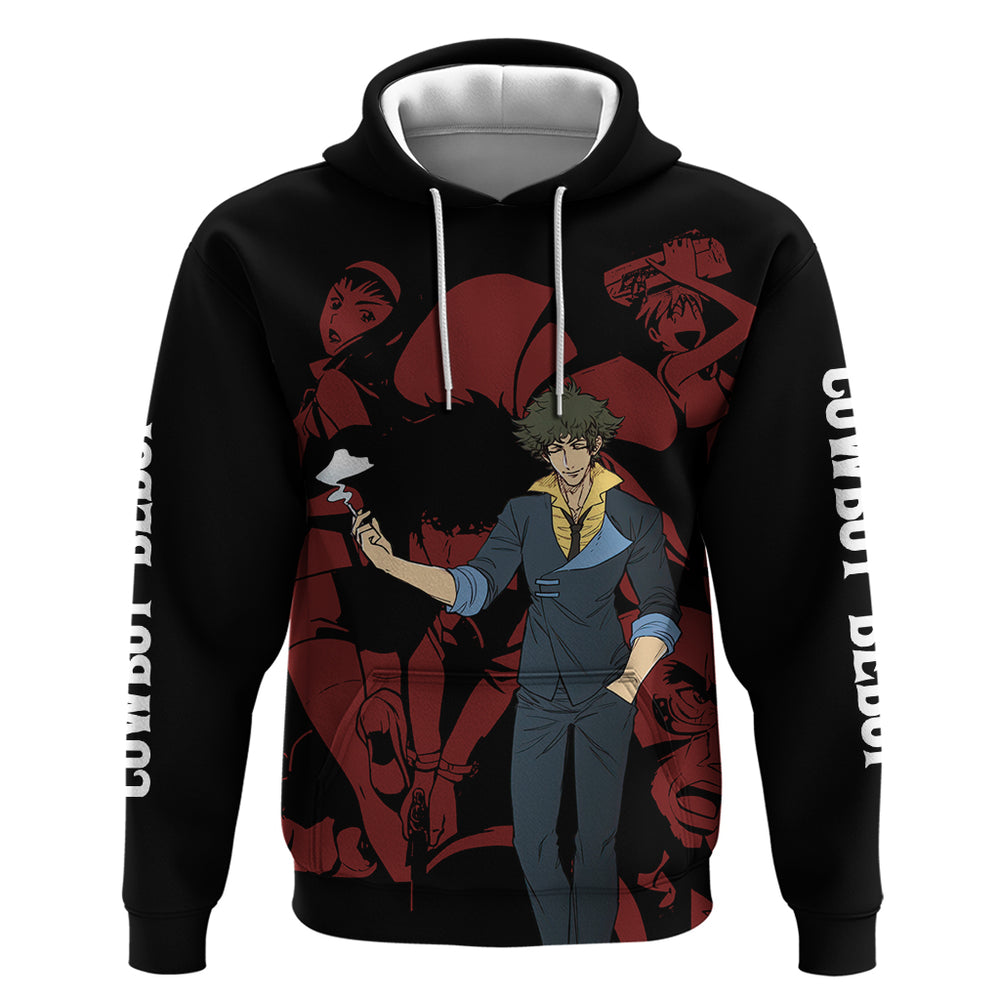 Bebop - Cowboy Bebop Hoodie Anime Mix Manga Style Bebop - Cowboy Bebop Hoodie Anime Mix Manga Style