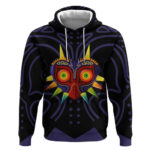 Majoras Mask Zelda Hoodie Abtract Style