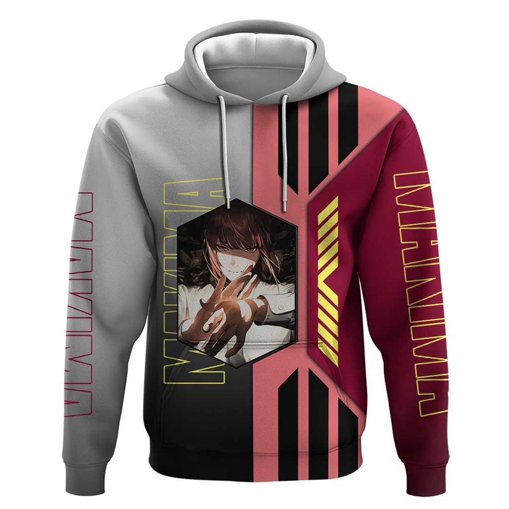 Makima from Chainsaw Man Hoodie with Cool Posing and Character Design Makima from Chainsaw Man Hoodie with Cool Posing and Character Design