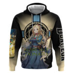 Marcille Donato Elf Mage Hoodie Fantasy Anime Illustration Style