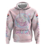 Mew Hoodie Pastel Kawaii Bubble Art