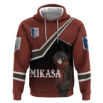 Mikasa Attack on Titan Hoodie Anime Cozy Streetwear Art