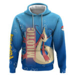 Milotic from Pok Hoodie with Water Type Ability and Graceful Pose Design