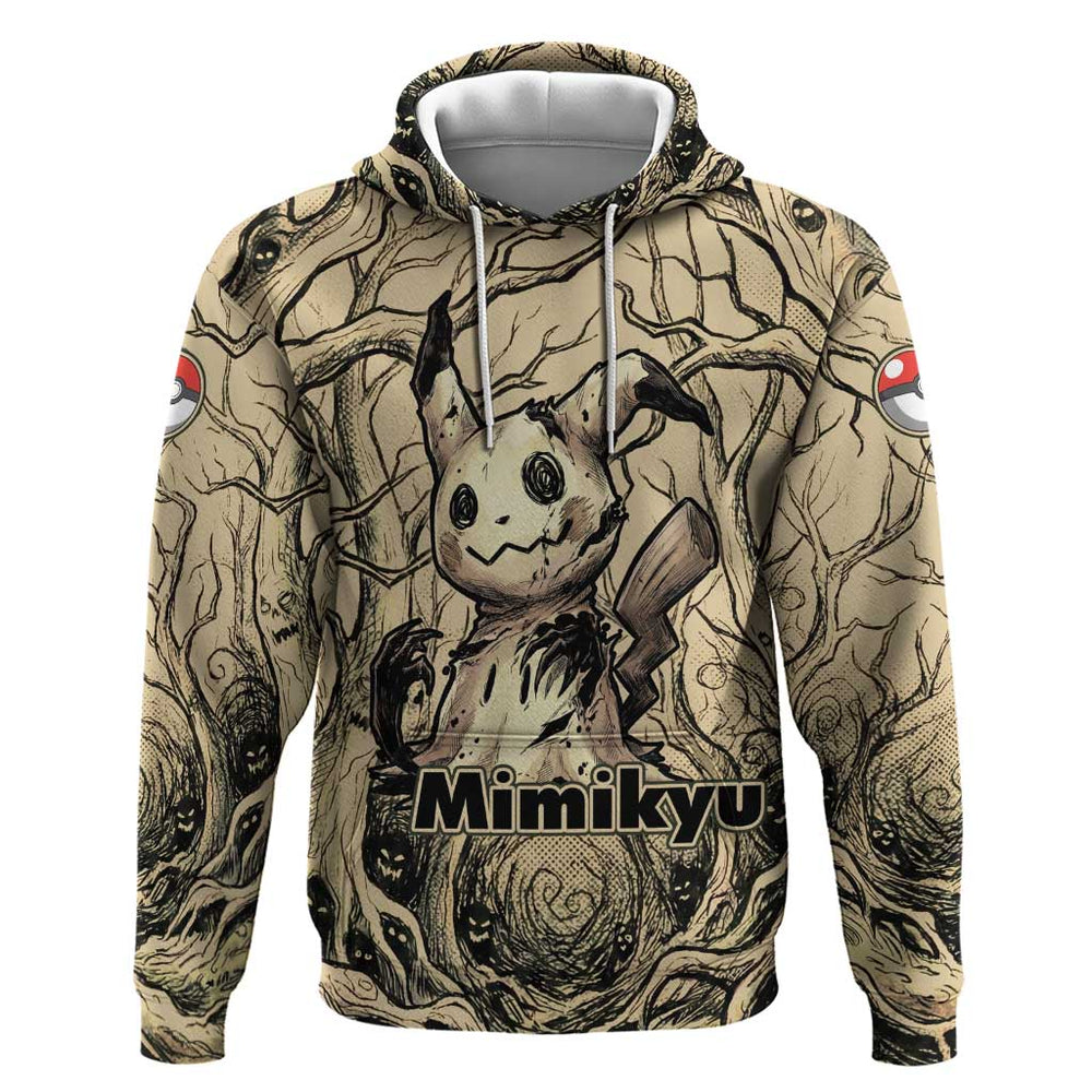 Mimikyu Forest Shadows Hoodie Mimikyu s Curse - Shadows Beneath the Mask Mimikyu Forest Shadows Hoodie Mimikyu s Curse - Shadows Beneath the Mask