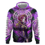 Mirellia Q Melromarc The Rising of the Shield Hero Hoodie with Queen Armor and Magical Emblem Backgr