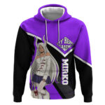Mirko My Hero Academia Hoodie Anime Grunge Splatter Graphic Style