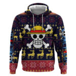 Monbkey D Luffy - Straw Hat - One Piece Hoodie Anime Mix Christmas Style