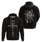 Mother's Day Goth Mom Rose Skull Style Hoodie