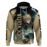 Black Bull Luck Voltia Hoodie Black Clover Anime