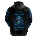 My Demons Out To Play Skull Hoodie