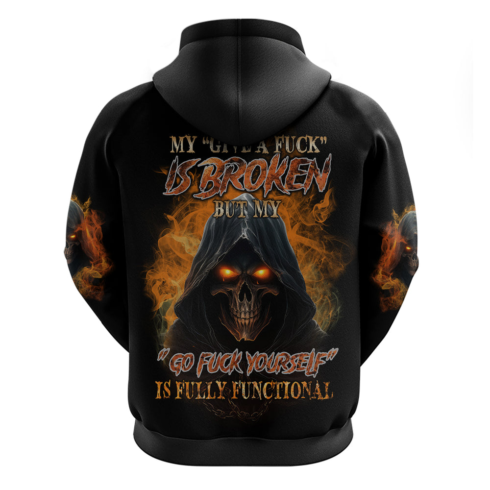 My Give A F Reaper Fire All Hoodie My Give A F Reaper Fire All Hoodie