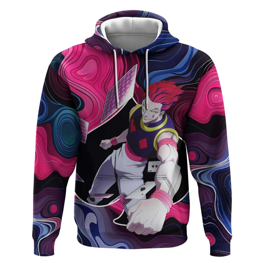Mystic Faces Hisoka Hunter X Hunter Hoodie Anime Mix Hippie Style Mystic Faces Hisoka Hunter X Hunter Hoodie Anime Mix Hippie Style