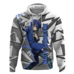 Naoto Shirogane Persona Hoodie Anime Mix Polygon Cyber Style