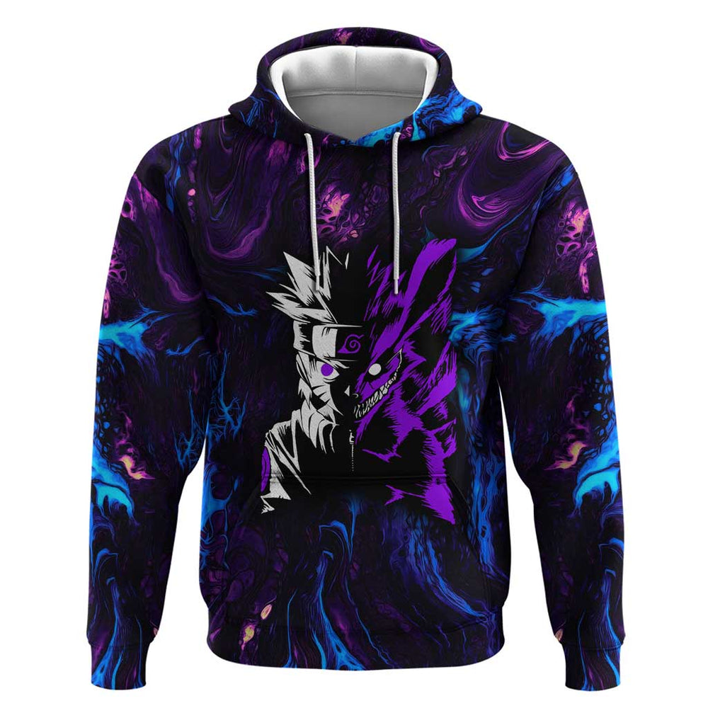 Naruto Awakened Beast Hoodie Anime Style Naruto Awakened Beast Hoodie Anime Style