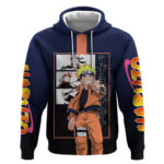 Naruto Uzumaki Naruto Hoodie with Rasengan and Energetic Ninja Pose Design