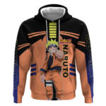Naruto Uzumaki Naruto Hoodie with Sage Mode and Rasengan Ninja Action Design