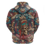 Native American Skull Hoodie Native Merican Spirit Of Freedom