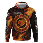 Natsu Dragneel Fairy Tail Hoodie Flame Magic Anime Style with Dragon Emblem and Fire Seal