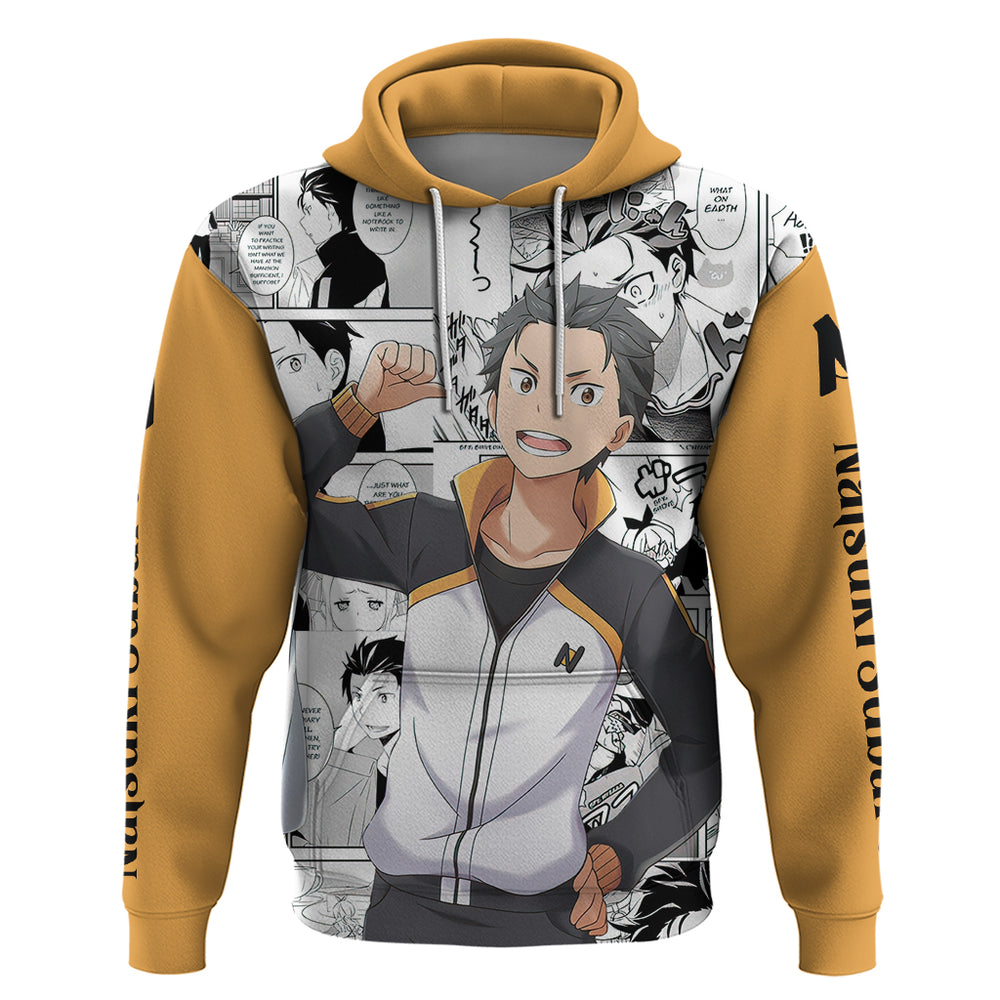 Natsuki Subaru Hoodie Hajimeru Isekai Seikatsu Natsuki Subaru Hoodie Hajimeru Isekai Seikatsu