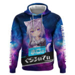 Nekomata Okayu Holo Live Hoodie Galaxy Style