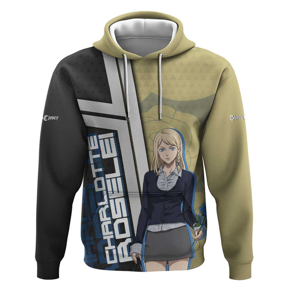 Black Clover Charlotte Roselei Hoodie Anime Illustration Style Black Clover Charlotte Roselei Hoodie Anime Illustration Style