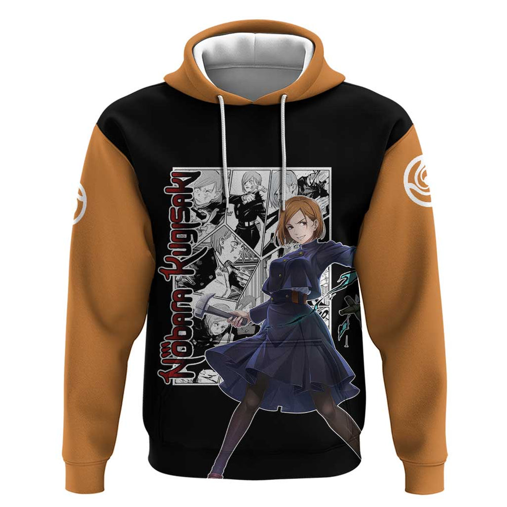 Nobara Kugisaki - Jujustu Kaisen Hoodie Anime Mix Manga Style Nobara Kugisaki - Jujustu Kaisen Hoodie Anime Mix Manga Style