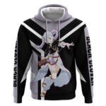 Noelle Silva Black Clover Hoodie with Water Magic Pose and Elegant Battle Design