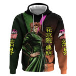 Noriaki Kakyoin JoJos Bizarre Adventure Hoodie with Hierophant Green Stand