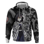 Obanai Iguro Demon Slayer Hoodie with Serpent Hashira Sword Pose and Dark Serpent Design