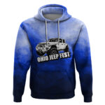 Ohio Jeep Fest Hoodie Blue Style