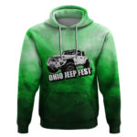 Ohio Jeep Fest Hoodie Green Style