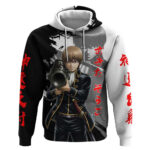 Okita Sougo Hoodie Modern Shinsengumi Ink Splash Style