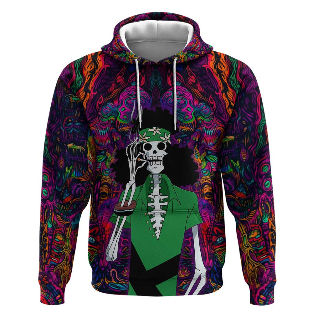One Piece Hippie Trip Brook Hoodie Anime Style One Piece Hippie Trip Brook Hoodie Anime Style