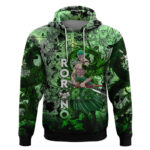 One Piece Roronoa Zoro Hoodie Dragon Twister Style DT02