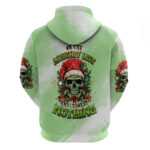 On The Naughty List Skull Christmas Hoodie