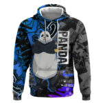 Panda Jujutsu Kaisen Hoodie Urban Graffiti Street Art Style