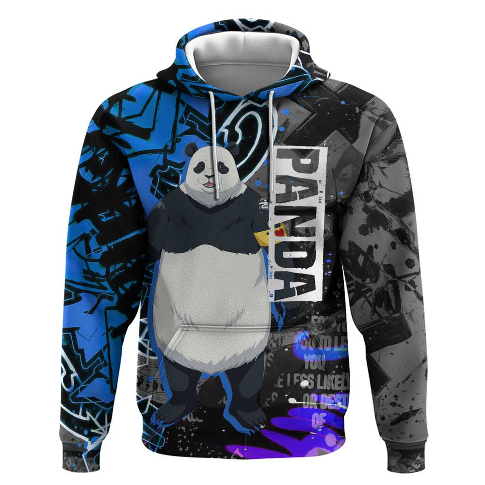 Panda Jujutsu Kaisen Hoodie Urban Graffiti Street Art Style Panda Jujutsu Kaisen Hoodie Urban Graffiti Street Art Style