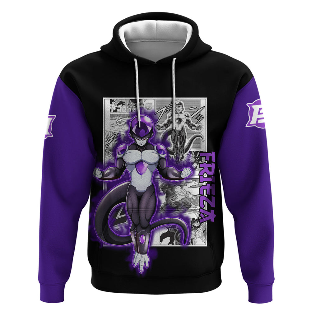 Black Frieza Hoodie Dragon Ball Mix Anime Manga Black Frieza Hoodie Dragon Ball Mix Anime Manga