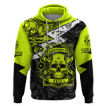 Personalised Electricians Skull Hoodie DT02
