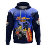 Personalised Navy Blue Jeep Beach 2023 Hoodie Happy 20th Anniversary