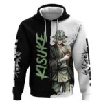 Personalized Kisuke Urahara Hoodie Ink Splash Anime Brush Style