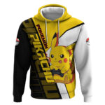 Pikachu Pok Hoodie Vibrant Retro Anime Style