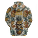 Pineapple Skull Hoodie Summer Paradise