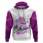 Pink Jeep Galaxy Hoodie Not All Those Who Wander Are Lost