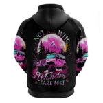 Pink Jeep Hoodie Not All Who Wander Are Lost DT01
