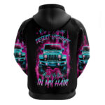 Pink Jeep Hoodie On The Dark Desert Highway Cool Wind In My Hair DT01